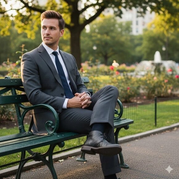 Tommy Hilfiger black leather semi boots Size 10 - Picture 7 of 8